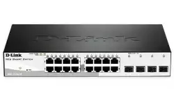 D-Link 16 10/100/1000 Base-T port with 4 x 1000Base-T /SFP ports