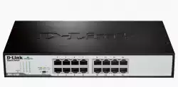 D-Link 16-Port 10/100/1000Mbps Copper Gigabit Ethernet Switch, rack mountable                          