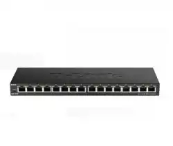 D-Link 16-Port 10/100/1000Mbps Unmanaged Gigabit Ethernet Switch                          