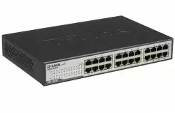 D-Link 24-Port 10/100/1000Mbps Copper Gigabit Ethernet Switch, rack mountable                          