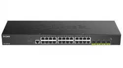 D-Link 24-port Gigabit Smart Managed Switch with 4x 10G SFP+ ports                          