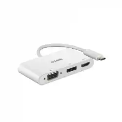 D-Link 3-in-1 USB-C to HDMI/VGA/DisplayPort Adapter