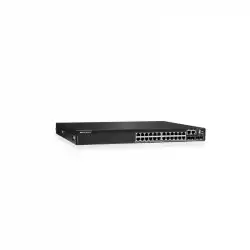 Dell EMC PowerSwitch N3224P-ON, 24x1G RJ-45, 4x10G SFP+, 2x100G QSFP28, PoE 30W, 1xAC PSU, IO/PS, OS6, Lifetime Limited Hardware Warranty