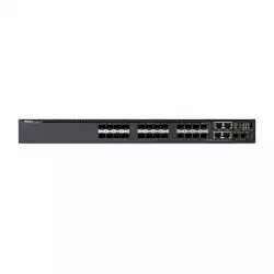 Dell Networking S3124F, L3, 24x 1GbE SFP, 2xCombo, 2x 10GbE SFP+ fixed ports, Stacking, IO to PSU air, 1x AC PSU, 3Y PS NBD, STOCK Smart Value, 210-AIMS
