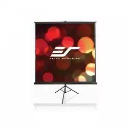 Elite Screen T136UWS1 Tripod, 136" (1:1), 243.8 x 243.8 cm, Black