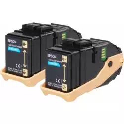 EPSON AL-C9300N toner cartridge cyan standard capacity 2 x 7.500 pages 2-pack