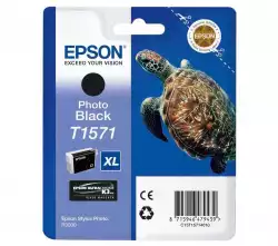 EPSON 5LB T1571 ink cartridge black standard capacity 1-pack blister without alarm                          
