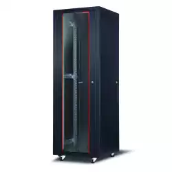 Formrack 19" Free standing rack 36U 800/1000mm, height: 1831 mm, loading capacity: 600 kg, front tempered glass door, openable locking sides and back (does not include castor/feet group)                          