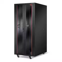 Formrack 19" Free standing rack 42U 800/1000mm, height: 2096 mm, loading capacity: 600 kg, front tempered glass door, openable locking sides and back (does not include castor/feet group)                          