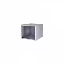 Formrack 19" Wall Mounted rack 9U SOHO 512/400mm, height: 448mm, loading capacity: 50kg., tempered glass door, 19" front rails
