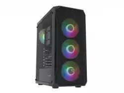 Fury PC Case Shobo SH4F RGB Midi Tower, Window, Black                          