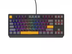 Genesis Gaming Keyboard Thor 230 TKL Anchor Gray Positive US RGB Mechanical Outemu Red