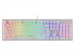 Genesis Gaming Keyboard Thor 303 White RGB Backlight US Layout Brown Switch