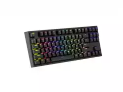 Genesis Gaming Keyboard Thor 404 TKL Black RGB Backlight US Layout Brown Switch
