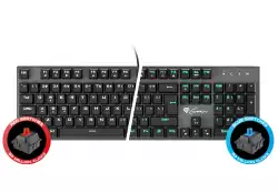 Genesis Mechanical Gaming Keyboard Thor 300 White Backlight Outemu Red Switch Us Layout