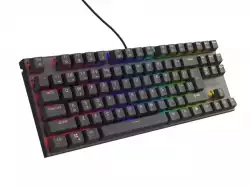 Genesis Mechanical Gaming Keyboard Thor 303 TKL RGB Backlight Brown Switch US Layout Black