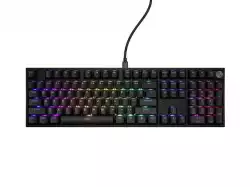 Genesis Mechanical Gaming Keyboard Thor 404 Black RGB Backlight Outemu Peach Silent, US Layout