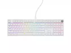 Genesis Mechanical Gaming Keyboard Thor 404 White RGB Backlight Gateron Peach Silent, US Layout