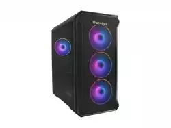 Genesis PC Case Irid 503 ARGB V2 MATX Mini Tower Window, Black