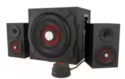 Genesis Speakers Helium 600 60W Rms 2.1 Black Wired Remote Control