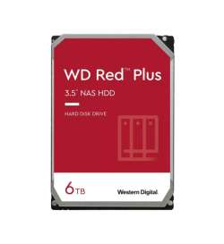 HDD NAS WD Red Plus (3.5'', 6TB, 256MB, 5400 RPM, SATA 6 Gb/s)