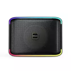 HiFuture Event Horizon Black, 3-Way Speaker System, 100W Output, Built-in DynaBoost Bass Technology, Built-in DC12V Non-Stop Playing Power Socket, Enable Karaoke Dancing Light, Up to 8 Hours Playtime, Bluetooth 5.3, Pair to Play (TWS Mode)