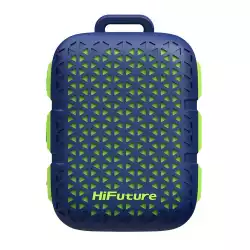 HiFuture Pocket S Blue,  Bluetooth 5.4, IPX7 Waterproof, 5W Output, Pair to Play (TWS Mode), Up to 8 Hours Playtime, Support Clip for Wear, Support Magnetic
