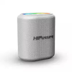 HiFuture Vocalist100 Silver, 20W Output, Karaoke Enable, Two Wireless Microphone, 4000mAh Battery (Support Power Bank), RGB Lighting, Pair to Play (TWS Mode), Bluetooth 5.3