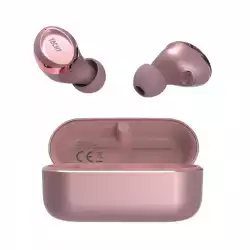 HiFuture Yacht Rose Gold, High-end Metal TWS Earbuds, 5+15hours Play time, Premium Metallic Charge Case,  DynaBoost Bass Technology Inside, Bluetooth 5.3, IPX, Comfort Fit                          