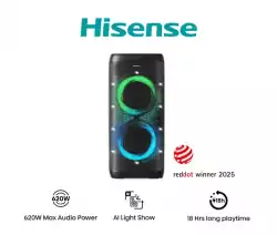 Hisense Party  Thunder, 620W, BT, 18h play, Black                          