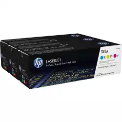 HP 131A original Toner cartridge U0SL1AM cyan magenta yellow standard capacity 3 x 1.800 pages 3-pack
