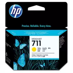 HP 711 original Ink cartridge CZ136A yellow standard capacity 3-pack