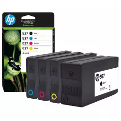 HP 937 CMYK Original Ink Cartridge 4-Pack