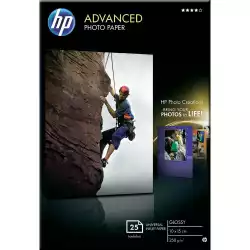 HP Advanced Glossy Photo Paper-25 sht/10 x 15 cm borderless                          