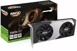INNO3D NVIDIA RTX 5070 X2 12GB GDDR7 192bit, 2542MHz / 28Gbps, 3x DP, 1x HDMI, 2 fans 2 slot
