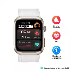 Смартчасовник Huawei Watch D2 LCA-B11, Gold, 1.82" Amoled, Airbag/Strap Size 26mm, Ambulatory 24H Blood Pressure, HR monitoring PPG 6.0, Rotating crown, IP68,  Speaker&Micophone, Dual-band, Battery 524mAh