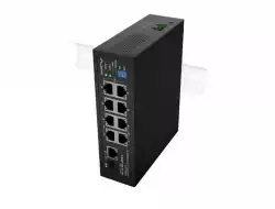 Lanberg Switch ILFE-8P-1Ge-1S-120 POE 4 x BT 4 x AT SFP/ETH DIN Unmanagment Fast Ethernet                          