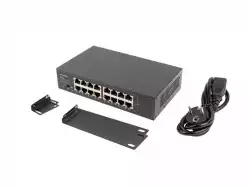 Lanberg switch rsge-16 16x 1GB gigabit ethernet unmanaged rack 10"/19"                          