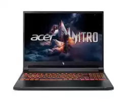 Лаптоп Acer Nitro V16, Intel  Core 9 270H(14C/20T, up to 5.80 GHz, 24MB),16" WQXGA (2560X1600) IPS 180Hz, 16GB DDR5, (1 slot free), 1000GB PCIe NVMe SSD, RTX 5070 8GB GDDR7 , WiFi 6, BT.5.2, HD Cam, Micro SD card, KB Backlit, Linux , Shale Black                          
