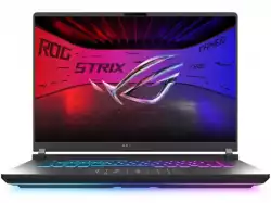 Лаптоп Asus Strix G16 G615LP-TS215,Intel  Ultra 9 ,16.0 WQXGA(2560X1600),16:10 Bend+500nits, AG,300Hz,DDR5 32GB ( 16GB DDR5-5600 SO-DIMM *2 ) ,1TB , RTX 5070  8GB GDDR7,Wi-Fi 7 ,Backlit Chiclet Keyboard 4-Zone RGB,NO OS,Eclipse Gray + ROG Backpack