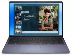 Лаптоп Dell 16 DC16251, Intel Core 7 150U (10 cores, up to 5.4 GHz), 16.0" FHD+(1920x1200) AG 300nits, 16GB, 2x8GB, DDR5, 5200 MT/s, 512GB M.2 PCIe, Intel Graphics, Cam, FPR, Wi-Fi 6E, Backlit Kb, Win 11 Pro, Silver, Aluminium, 3Y PS