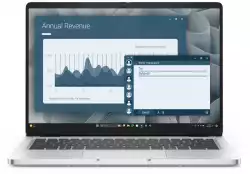 Лаптоп Dell Pro 14 PC14255, AMD Ryzen AI 5 PRO 340 (22 MB cache, 6cores, up to 4.8 GHz, 50 TOPS NPU), 14" FHD+(1920x1200) IPS, 300nits AG, 16 GB: 1 x 16 GB, DDR5, 5600 MT/s, 512 GB SSD, AMD Radeon 840M graphics, FHD HDR IR Cam and Mic, Wi-Fi 6E, FPR, Backlit Kb                          