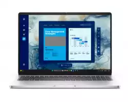 Лаптоп Dell Pro 16 PC16250, Intel Ultra 7 255U (12 TOPS NPU, 12 cores, up to 5.2 GHz), 16" FHD+(1920x1200) 300nits AG, 16 GB: 1x16 GB, DDR5, 5600 MT/s, 512 GB SSD, Intel Graphics, FHD HDR IR Cam and Mic, Wi-Fi 6E, FPR, Backlit Kb, Win11 Pro, Platinum silver