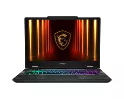 Лаптоп MSI Cyborg A15 AI B2HWFKG, AMD Ryzen 7 260 (8C/16T, 24MB, up to 5.1 GHz), NVIDIA GeForce RTX 5060 8GB GDDR7 572 AI TOPS, 15.6" FHD (1920x1080) 144Hz, IPS-Level, 16GB DDR5 2x8 5600MHz, 512GB SSD Gen4x4, WiFi 6E, BT5.3, 4 Zone RGB Kbd, NO OS, 2.1kg                          