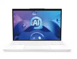 Лаптоп MSI Prestige 13 AI Evo A1MG, Intel Core Ultra 5 125H (14C/18T, up to 4.5 GHz, 18MB), 13.3 2.8K OLED 2880x1800, Non-touch 100% DCI-P3, 400 nits, HDR True Black 500, Intel Arc, 16GB LPDDR5-6400 On board, 512GB PCIe Gen4x4 SSD, WiFi 7, White, Metal, 0.99 kg