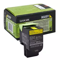 LEXMARK 802SY toner cartridge yellow standard capacity 2.000 pages 1-pack return program