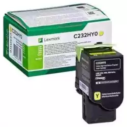 LEXMARK C232HY0 Yellow High Yield Return Program Toner Cartridge