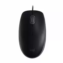 LOGITECH B110 Corded Mouse - SILENT - BLACK - USB - B2B