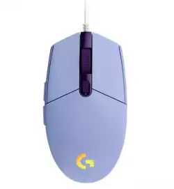 LOGITECH G102 LIGHTSYNC Corded Gaming Mouse - LILAC - USB - EER