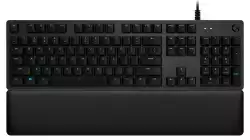 Logitech G513 Keyboard, GX Brown Tactile, Lightsync RGB, USB Passthrough Data/Power, Alumium Alloy, Game Mode, Memory Foam Palmrest, Gaming Keycaps, Keycap Puller, Black Carbon